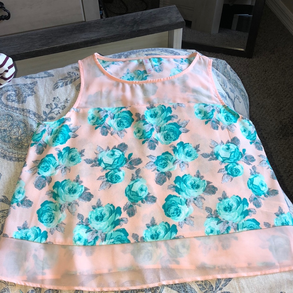 Rose dressy mid waist top